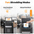 100-Sheet Auto Feed Paper Shredder with Wheels – High-Capacity, Quiet, Cross-Cut for Home & Office, Secure Document Shredding