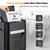 100-Sheet Auto Feed Paper Shredder with Wheels – High-Capacity, Quiet, Cross-Cut for Home & Office, Secure Document Shredding