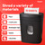 Staples 15-Sheet Cross Cut Paper Shredder for Home Office, P-4 Security, 20-Min Run Time, Shreds Paper/Credit Cards/CDs/DVDs, Quiet 65 dB, Auto Start/Stop, 5 Gallon, Black