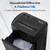 Low Noise 48dB Paper Shredder for Home, 15-Sheet Cross Cut, CD/Credit Card Office Shredder, 4.7 Gallons Wastebasket, P-4 High Security, Black