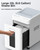 Locksworth 110-Sheet Micro Cut Shredder for Home Office, 6.9 Gallons Bin P-4 High Security Paper Shredder for Credit Card, Staple, Clip, Heavy Duty Commercial Shredders with Casters