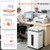 Boyuevi 200-Sheet Auto Feed Paper Shredder, Touchscreen Heavy Duty Shredders, 40 Min Non-Stop, P-5 Ultra Security Commercial Shredder for Home Office, Micro Cut with Wheels, 5.8 Gal Bin, <60 dB