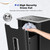 Wingwise Auto Feed Paper Shredder, 60 Sheets Cross Cut, CD/Credit Card Shredder with Anti-Jam & Dual Modes, 5.8 Gallon Bin, P-4 High Security for Home Office