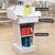 KrrNFYSG Office Podium Stand Curved Lectern for Churches Portable Pulpit Desk Floor-Standing Hostess Stand Wooden Reception Podiums Table(White)