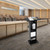 Acrylic Podium Stand with Wheels, 48"H Portable Lecterns & Podiums with Storage Shelf, Presentation Podium, Lectern Standing Pulpit for Churches, Conference, Speeches, Classroom(Black)