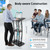 TFCFL Curved Podium Stand, Metal Black Podium for Classroom Stage Large Curved Lectern Pulpit Lectern for Speeches, Opening Ceremonies, Celebrations Church Pulpit Podium Lectern