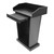 Wood Podium Stand with Slide Drawer, 37.5" Wooden Lectern Pulpit with Large Reading Platform for Church Office School Home Conference Restaurant Meeting