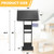 koretech Adjustable Acrylic Podium Stand, 24" Wide Lectern with Metal Base, Portable Pulpit for Church, Floor Standing Podium for Presentation, Wedding Speech, Classroom & Lecture