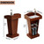 BGEDL Wooden Podium, Steady Floor Standing Speaking Lectern Stand, Portable Podium Stand Reception Desk, Wood Lecture Podium Pulpit for Churches Classrooms Speeches