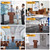 BGEDL Wood Podium, Floor Standing Podium Speaking Lectern Stand, Portable Podium Stand with Storage, Wooden Podium Pulpit for Churches Classroom Office