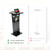 GRASS BROOK 43" Semi-Transparent Black Acrylic Podium&Lectern Stand Portable with Storage Shelf, pulpits for Churches, for Speech, for Presentation, Shtender