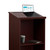 Adir Wooden Podium Stand - Speaking Podium with Storage Shelf, Hostess Stand for Restaurant, Lecture Podium, (46.25 Inches, Mahogany)