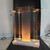 Mecpramy Church Pulpit with Wheels,Church Podium with Led Light,Acrylic Church Podium with Rollers& Vertical Reading Platform, 46”Elegant Transparent Lecterns for Churches Entrance, Classroom