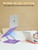 Axbima Adjustable Laptop Stand for Desk-360° Rotating Foldable Laptop Holder Ergonomic Laptop Riser for MacBook Pro/Air Dell HP Lenovo Notebook up to 16",Purple
