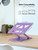 Aoviho Adjustable Laptop Stand for Desk,Portable Laptop Stand Holder and Riser,Foldable Aluminum Notebook Computer Stands for MacBook Air Pro HP Lenovo Dell Samsung Chromebook, 10-15.6 inch, Purple