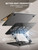 Lamicall Adjustable Laptop Stand for Desk - 360 Rotating Base Ergonomic Computer Stand, Aluminum Laptop Riser Foldable Protable for Office Home fits MacBook Neo Air Pro, Dell, HP (10-17.3'') - Black