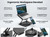 Electmagic Laptop Stand for Desk,Adjustable Computer Stand with 360° Rotating Base,2-in-1 Laptop Stands with Phone Holder,Ergonomic Laptop Riser for Collaborative Work,fits for All 10-16" Laptops