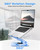 LOXP Adjustable Laptop Stand, Computer Stand with 360 Rotating Base, Ergonomic Laptop Riser Mount for Desk Foldable Protable Computer Desk Fits with MacBook Pro Air (10-16") - Blue