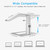 BoYata Laptop Stand, Ergonomic Aluminum Height Adjustable Computer Stand Laptop Holder for Desk, Compatible with MacBook Pro/Air, Dell, Lenovo, HP, Samsung, More Laptops 11-17"