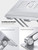 Lamicall Adjustable Laptop Stand, Portable Laptop Riser, Aluminum Laptop Stand for Desk Foldable, Ergonomic Computer Notebook Holder for MacBook Air Pro HP, Office Desk Accessories (10-17.3'')- Silver