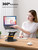 Nulaxy Telescopic 360 Rotating Laptop Stand for Desk Adjustable Height Swivel Pull Out Design Ergonomic Laptop Riser Fits All 10-17" Laptops Computer MacBook, Black