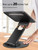 Nulaxy Telescopic 360 Rotating Laptop Stand for Desk Adjustable Height Swivel Pull Out Design Ergonomic Laptop Riser Fits All 10-17" Laptops Computer MacBook, Black