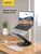 Nulaxy Telescopic 360 Rotating Laptop Stand for Desk Adjustable Height Swivel Pull Out Design Ergonomic Laptop Riser Fits All 10-17" Laptops Computer MacBook, Black