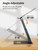 tounee Laptop Stand for Desk Adjustable Height, Telescopic Computer Stand with Pull Out Design Ergonomic Laptop Riser Fits All Laptops 10-17"-Gray