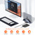 TobenONE MacBook Docking Station Dual 4K Monitor for M1-M5 Pro/Max, 13-in-2 USB C Docking Station with 100W Power Adapter, Laptop Dock Stand with 2 HDMI, VGA, 5 USB, PD 3.0, RJ45, SD/Micro SD, Audio