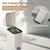 rejomiik Small Bathroom Trash Can with Lid Slim Soft Close Garbage Can Step Wastebasket Container Trash Bin for Office Bedroom Kitchen Living Room (2.6 Gallon Cream)