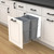 Double Pull-Out Trash Can for Under Kitchen Cabinets Include Double 35QT Trash Bin Doesn't Include Door Fittings, Bottom-Mount Recycling Bin