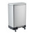 Garvee 16 Gal / 60L Step-On Stainless Steel Kitchen Trash Can, Large Rustproof Garbage Bin with Soft Close Lid, Removable Inner Bucket & Wheels, for Home, Kitchen or Office