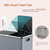 AthLike 60L(16 Gal ) Dual Trash Can, Stainless Steel Kitchen Garbage Can, Double Compartment Classified Rubbish Bin, Recycle Dustbin w/Plastic Inner Buckets, Handle, Soft-Close Lid, Airtight, Grey