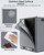 AthLike 60L(16 Gal ) Dual Trash Can, Stainless Steel Kitchen Garbage Can, Double Compartment Classified Rubbish Bin, Recycle Dustbin w/Plastic Inner Buckets, Handle, Soft-Close Lid, Airtight, Grey