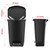Glad 3 Pack Premium 13 Gal Trash Can, Plastic Kitchen Waste Bin with Odor Protection of Lid, Stainless Steel Foot Pedal and Garbage Bag Rings, Black