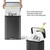 EKO Madison Matte Black Stainless Steel 13.2 Gal/50L Kitchen Step Trash Can or Recycling Bin, Removable Inner Liner, Soft Close Lid, Fingerprint Resistant Finish