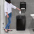 Clorox 13 Gallon Trash Can - 50L Slim Open Top Garbage Bin for Commercial Spaces, Kitchen, Office - Narrow Rectangular Black Stainless Steel Body with Hinged Rim Protection