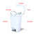 Glad 13 Gallon Trash Can with Clorox Odor Protection, 2 Pack | Plastic Kitchen Waste Bin | Hands Free with Step On Foot Pedal and Garbage Bag Rings, White