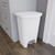 Glad 13 Gallon Trash Can with Clorox Odor Protection, 2 Pack | Plastic Kitchen Waste Bin | Hands Free with Step On Foot Pedal and Garbage Bag Rings, White