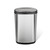 Ninestars 13 Gallon Oval Automatic Trash Can, 50L Touchless Motion Sensor Garbage Can with Odor-Sealing Lid & One-Touch Manual Mode, Silver Stainless Steel, Black Trim