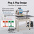 EONVEST 16x24 Pneumatic Heat Press Machine, 2000W Auto Press & Open, Dual Station Commercial Printing Press for DTF HTV Sublimation, Professional Transfer Machine for T-Shirts, 110V