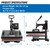 Topdeep Heat Press 15x15 Inch 8 in 1 Heat Press Machine, Swing Away T Shirt Pressing Machine Digital Control, Multifunction Heat Press Transfer Machine Sublimation Combo for T-Shirt Hat Cap Mug Plate