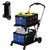 Collapsible Shopping Cart with 2 Bins Grocery Cart on Wheels Multi Use Two Tier Folding Cart for Farmers Market,Kitchen,Grocery Shop