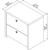 Bush Business Furniture Echo Lateral File Cabinet in Pure White with Satin Silver Handles, Home Office Storage for Letter, Legal, and A4-Size Documents