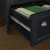 Bush Home Fairview 2 Drawer Lateral File Cabinet in Antique Black/Hansen Cherry, Home Office Storage for Letter, Legal, and A4-Size Documents
