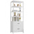 IRONCK Industrial Bookcase with File Cabinet Drawers, 71.6 in Tall Bookshelf 5 Tier, Freestanding Storage Home Office Cabinet Organizer, Rustic Home Decor, White