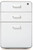 Poppin Stow 3-Drawer File Cabinet - White, 2 Utility Drawers and 1 Hanging File Drawer, Fully Painted Inside and Out, Powder-Coated Steel, Two Keys Included, Stationary