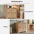 JXQTLINGMU 2 Drawer File Cabinet with Charging Station, 30" Fluted Lateral File Cabinet w/Files Hanging Rod for Letter/Legal/A4, Large Tabletop for Printer, Office Wood Printer Cabinets, Oak