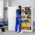 Yizosh Metal Storage Cabinet with Locking Doors and 5 Adjustable Shelves,- 72" Garage Storage White Steel Lockable File Cabinet for Office,Home,Garage