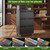 Aobabo 3 Drawer Lateral File Cabinet with Wheels, Lockable Metal Filing Cabinet for Home Office, Legal/Letter Size,Black,Required Assembled,15.87" D x 28.94" W x47.63 H